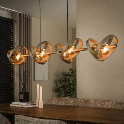 Hanglamp Hover 8-lichts Beige - Giga Meubel