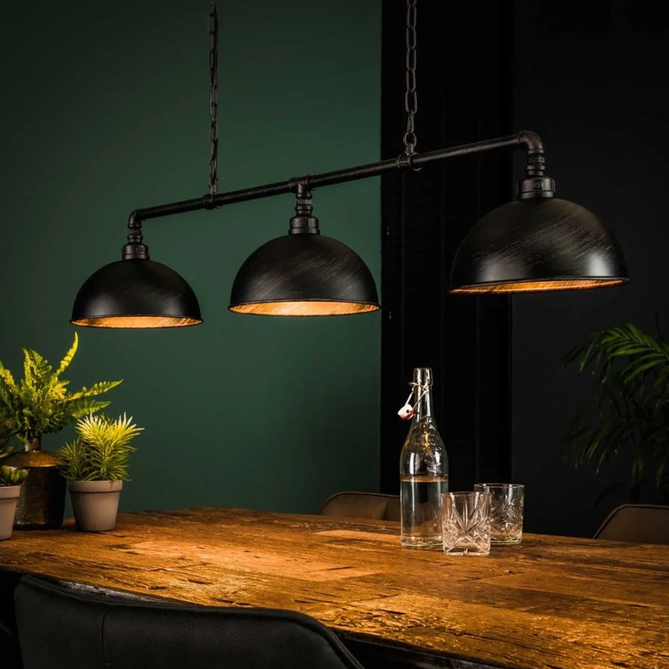 Hanglamp Industrieel 3-Lichts - Giga Meubel