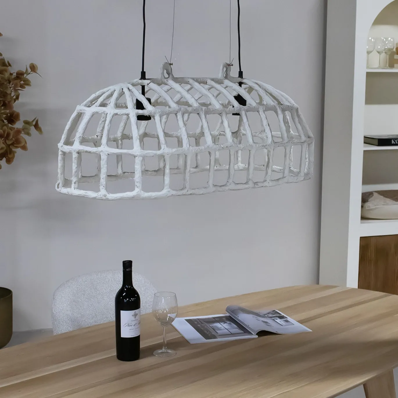 Hanglamp Insa Wit 90cm - Giga Meubel