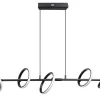 Hanglamp Jaimy LED 5-Lichts Zwart - Giga Meubel