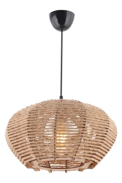 Hanglamp Jute Ellipse Bruin