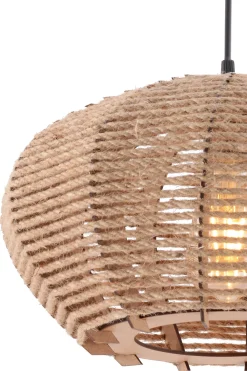 Hanglamp Jute Ellipse Bruin