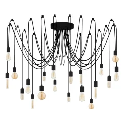 Hanglamp Kabluni 20-Lichts Zwart