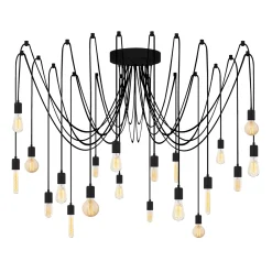 Hanglamp Kabluni 20-Lichts Zwart