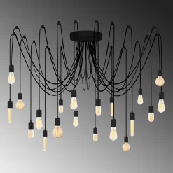 Hanglamp Kabluni 20-Lichts Zwart