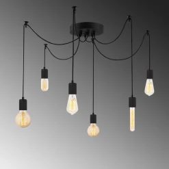 Hanglamp Kabluni Zwart 6-Lichts
