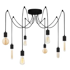 Hanglamp Kabluni Zwart 8-Lichts