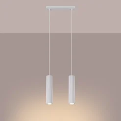 Hanglamp Karbon 2-Lichts Wit - Giga Meubel