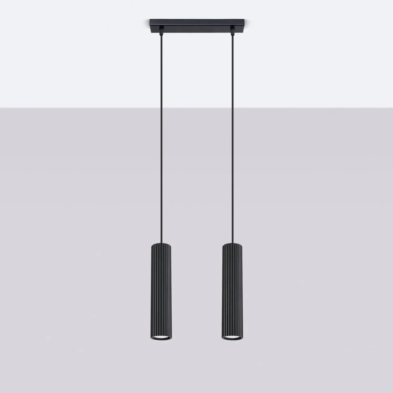 Hanglamp Karbon 2-Lichts Zwart - Giga Meubel