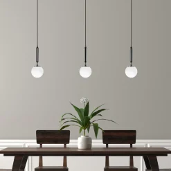 Hanglamp King Zwart/Wit