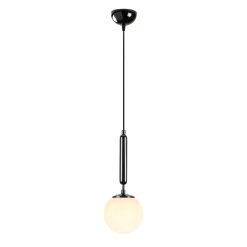 Hanglamp King Zwart/Wit