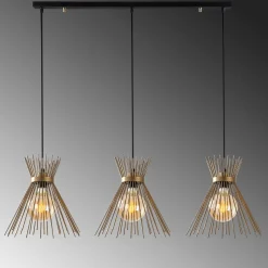 Hanglamp Kirpi Goud 3-Lichts