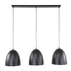 Hanglamp Kosmos 3-Lichts Metaal Charcoal - Giga Meubel