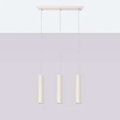 Hanglamp Lagos 3-Lichts Beige - Giga Meubel