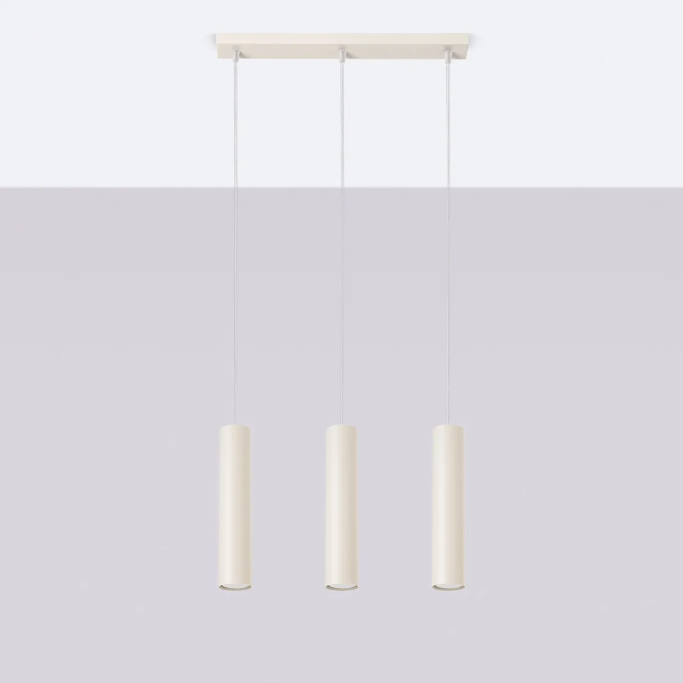 Hanglamp Lagos 3-Lichts Beige - Giga Meubel