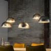 Hanglamp 5L Crossbar Zilver Spiegelglas - Giga Meubel