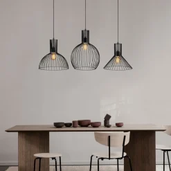 Hanglamp 3-Lichts Fellino IJzer Zwart