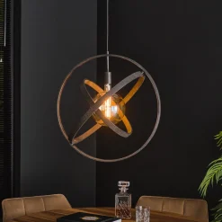Hanglamp 1-Lichts Galaxy Artic Zwart - Giga Meubel