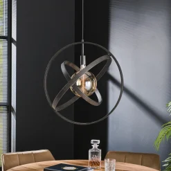 Hanglamp 1-Lichts Galaxy Artic Zwart - Giga Meubel