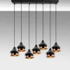 Hanglamp 7-Lichts Yildo Metaal Zwart
