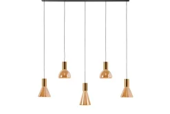Hanglamp Lisa Zwart/Brons 120cm - Giga Meubel
