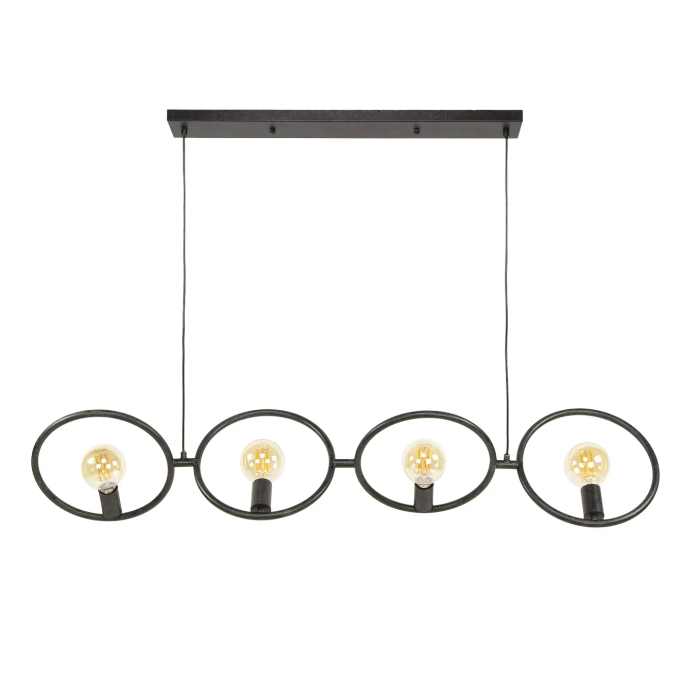 Hanglamp Loop 4-lichts Artic Zwart - Giga Meubel