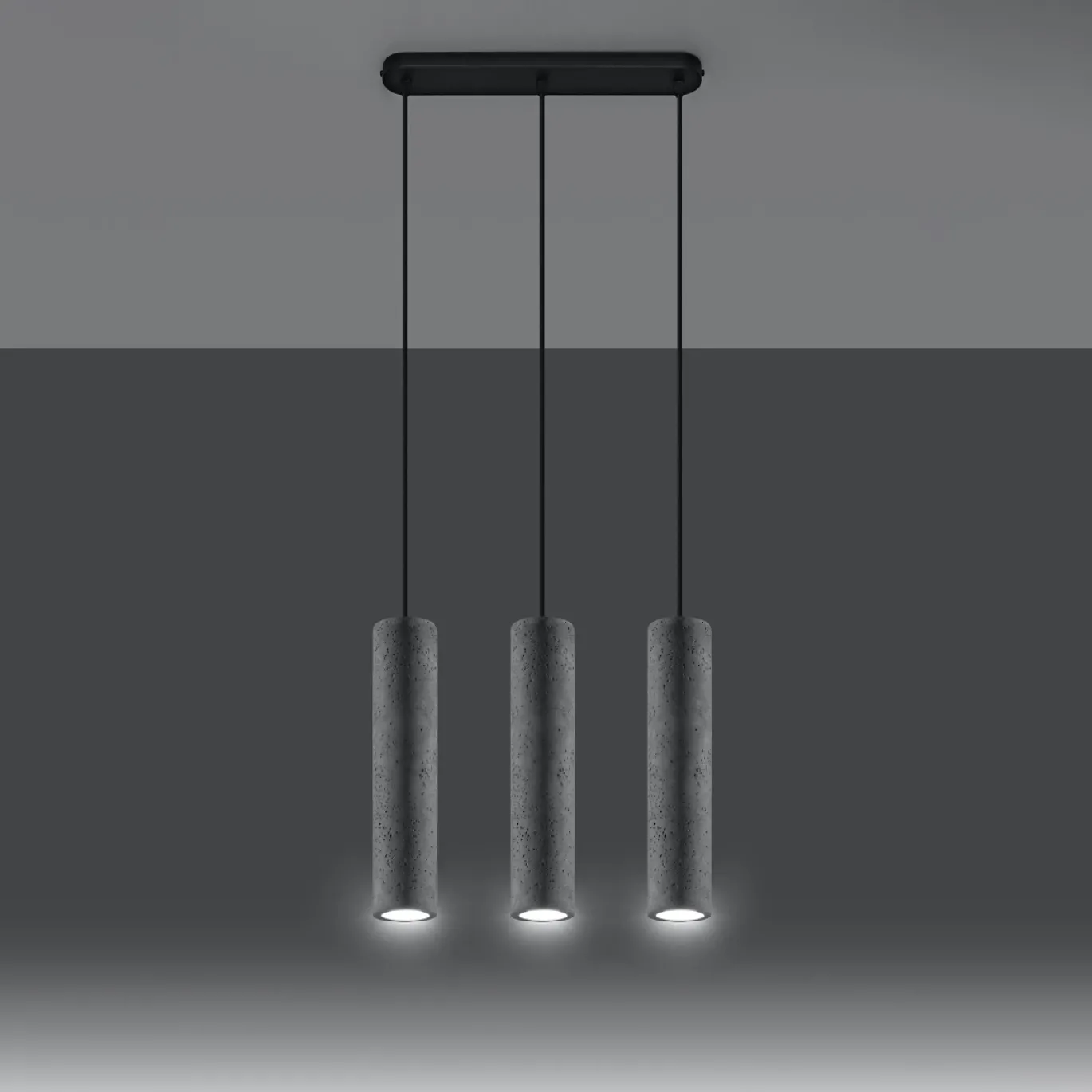 Hanglamp Luvo 3-Lichts Beton - Giga Meubel