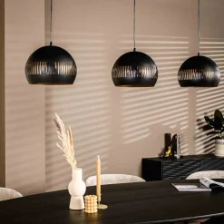 Hanglamp Mackham 3-Lichts Zwart - Giga Meubel