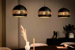 Hanglamp Mackham 3-Lichts Zwart - Giga Meubel