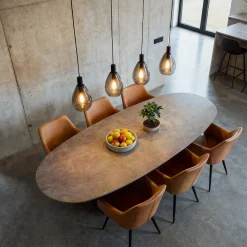 Hanglamp Manuela 4-Lichts Smoke Glas - Giga Meubel