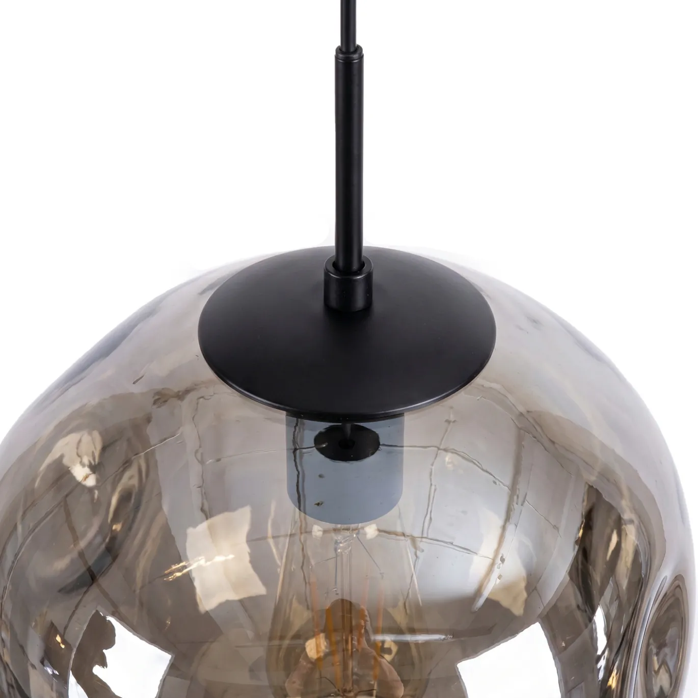 Hanglamp Mats 1-Lichts Smoke Glas - Giga Meubel