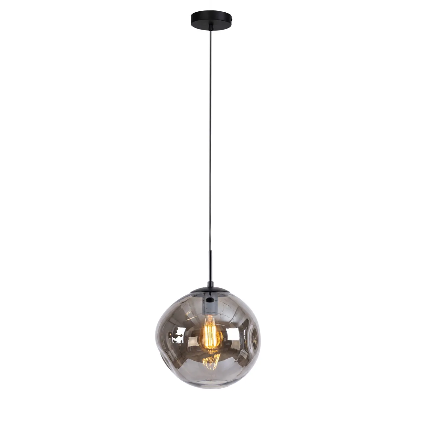 Hanglamp Mats 1-Lichts Smoke Glas - Giga Meubel