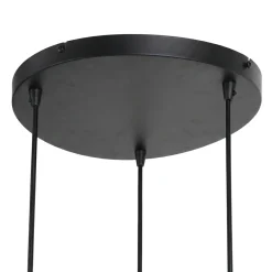 Hanglamp Mees 3-Lichts Amber Glas - Giga Meubel