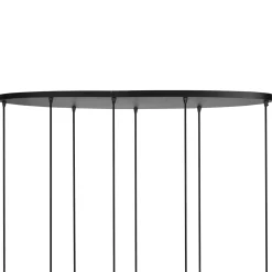 Hanglamp Mees 8-Lichts Amber Glas - Giga Meubel