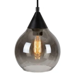 Hanglamp Mees 8-Lichts Smoke Glas - Giga Meubel