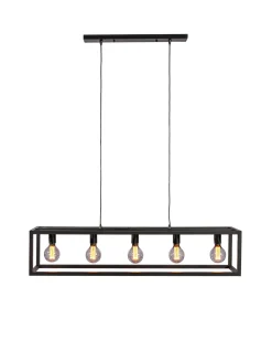 Hanglamp Mikey 5-lichts Zwart - Giga Meubel