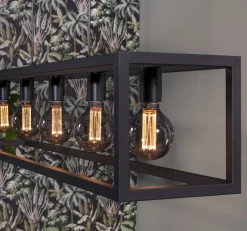 Hanglamp Mikey 5-lichts Zwart - Giga Meubel
