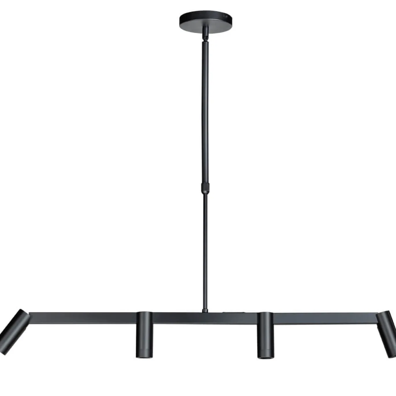 Hanglamp Miller Zwart 4-Lichts - Giga Meubel