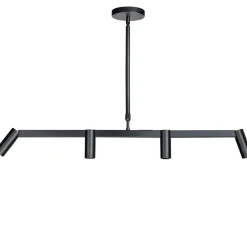 Hanglamp Miller Zwart 4-Lichts - Giga Meubel