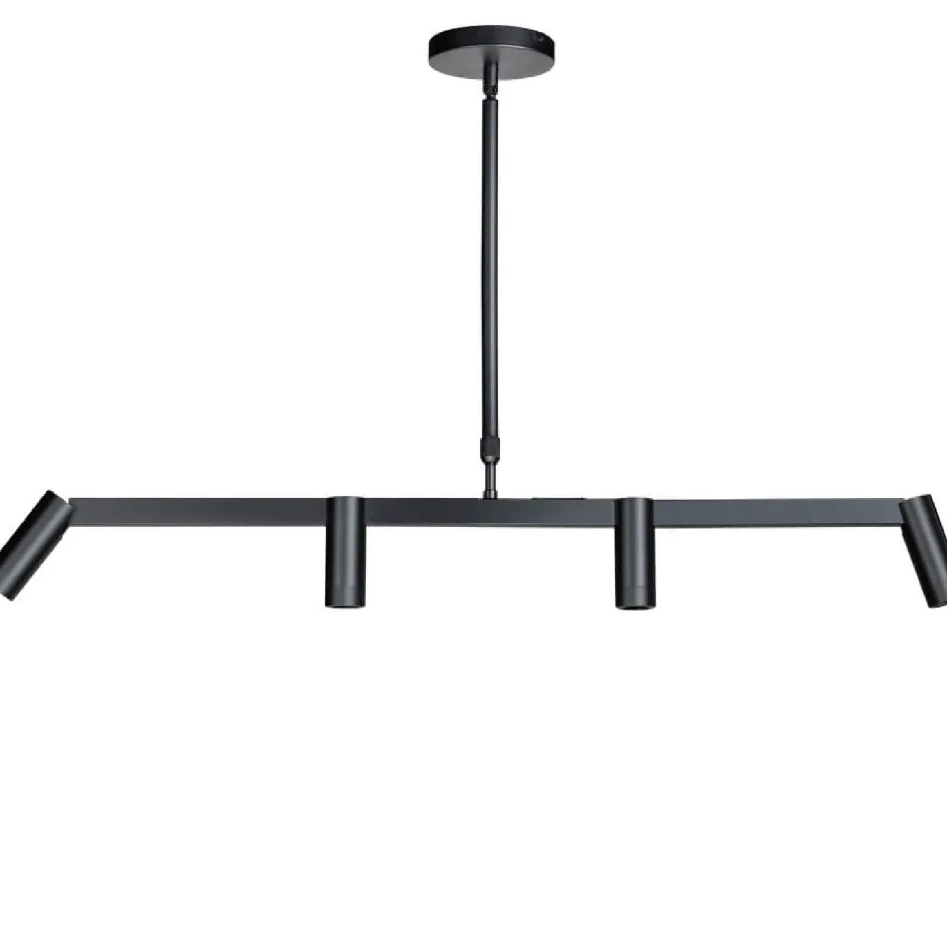 Hanglamp Miller Zwart 4-Lichts - Giga Meubel