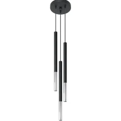 Hanglamp Mozaica 3-Lichts Getrapt Zwart/Chrome - Giga Meubel