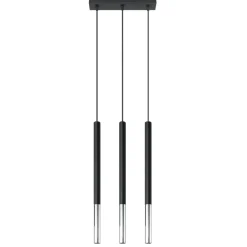Hanglamp Mozaica 3-Lichts Zwart/Chrome - Giga Meubel