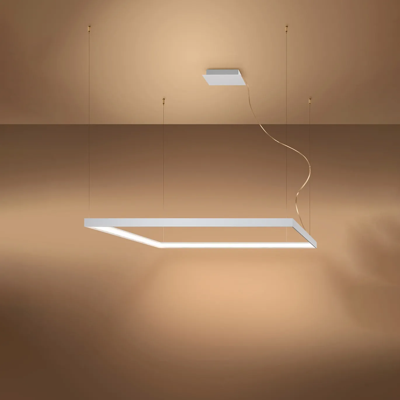 Hanglamp Nelya L Wit 3000K - Giga Meubel