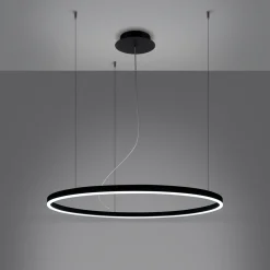 Hanglamp Oda Zwart LED Ø80cm - Giga Meubel