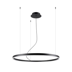 Hanglamp Oda Zwart LED Ø80cm - Giga Meubel