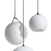 Hanglamp Orb 3-Lichts Getrapt Opaal Glas - Giga Meubel
