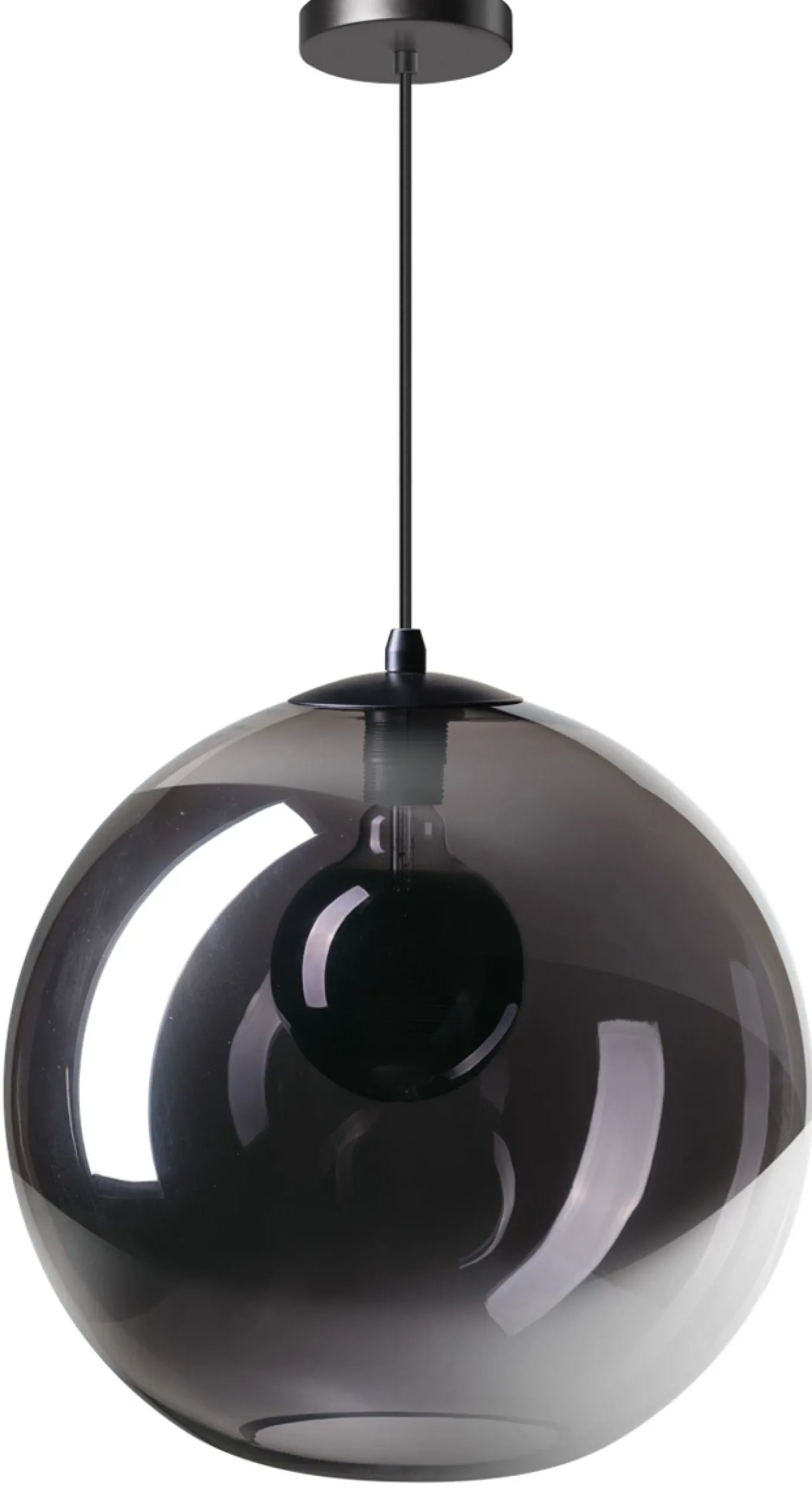 Hanglamp Orb 1-Lichts Smoke Glas Ø40cm - Giga Meubel