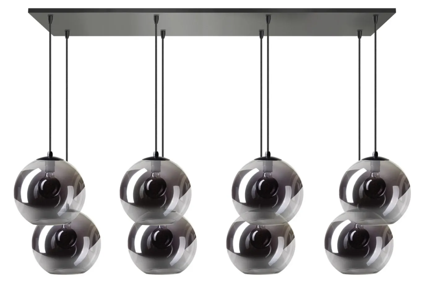 Hanglamp Orb 8-Lichts Smoke Glas - Giga Meubel