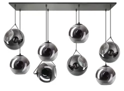 Hanglamp Orb 8-Lichts Smoke Glas - Giga Meubel