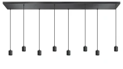 Hanglamp Origin 8-Lichts Zwart - Giga Meubel